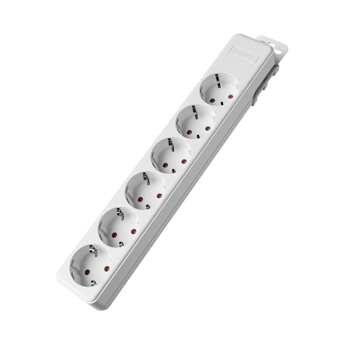 Prenosiva utičnica 6x schuko bijela BRAYTRON BY72-00060
