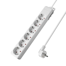 Prenosiva utičnica 6x schuko s kabelom 1,5mm2 / 1,5m bijela BRAYTRON BY72-00061