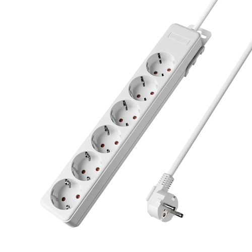 Prenosiva utičnica 6x schuko s kabelom 1,5mm2 / 1,5m bijela BRAYTRON BY72-00061