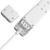 Prenosiva utičnica 4x schuko s kabelom 1,5mm2 / 5m i prekidačem bijela BRAYTRON BY72-00245