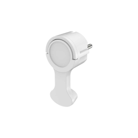 Utikač schuko plosnati s uzemljenjem PVC bijeli 40kom/pak BRAYTRON BY74-00006