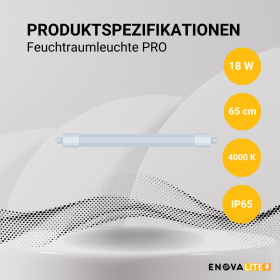 Vodotjesna svjetiljka PRO 18W 4000K 2070lm 65cm IP65 ENOVALITE ELED200130