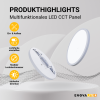 Panel LED 18W 3CCT 1880lm ø225x17mm ugradbeni/nadgradni dimabilni podesiv ENOVALITE ELED300200