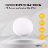 Stropna svjetiljka sa senzorom 18W 4000K 1880lm ø250x48mm IP65 ENOVALITE ELED300263