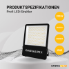 Reflektor LED 200W 4000K 26000lm IP65 crni LUMILEDS ENOVALITE ELED400102