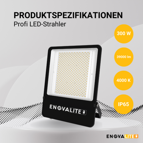 Reflektor LED 300W 4000K 39000lm IP65 crni LUMILEDS ENOVALITE ELED400103