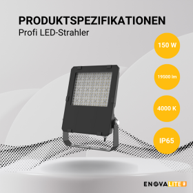 Reflektor LED PRO 150W 4000K 19500lm IP65 LUMILEDS ENOVALITE ELED400161