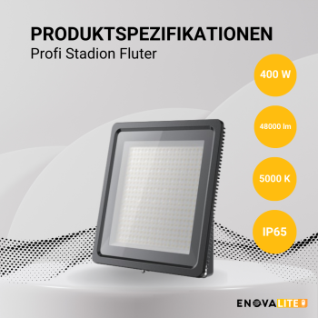 Reflektor LED PRO 400W 5000K 48000lm IP65 za stadione LUMILEDS ENOVALITE ELED400200