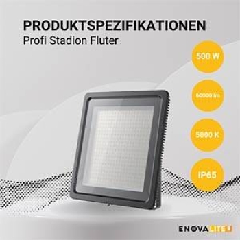 Reflektor LED PRO 500W 5000K 60000lm IP65 za stadione LUMILEDS ENOVALITE ELED400201