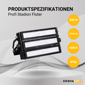 Reflektor LED 300W 5000K 39000lm IP66 profesionalni za stadione LUMILEDS ENOVALITE ELED400301