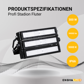 Reflektor LED 300W 5000K 39000lm IP66 profesionalni za stadione LUMILEDS ENOVALITE ELED400301