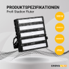Reflektor LED 500W 5000K 65000lm IP66 profesionalni za stadione LUMILEDS ENOVALITE ELED400303