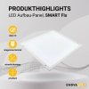 Panel LED 30W 4000K 3300lm 60x60 cm UGR<19 SLIM nadgradni kvadratni ENOVALITE ELED600400