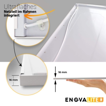 Panel LED 30W 4000K 3300lm 120x30 cm UGR<19 SLIM nadgradni pravokutni ENOVALITE ELED600410