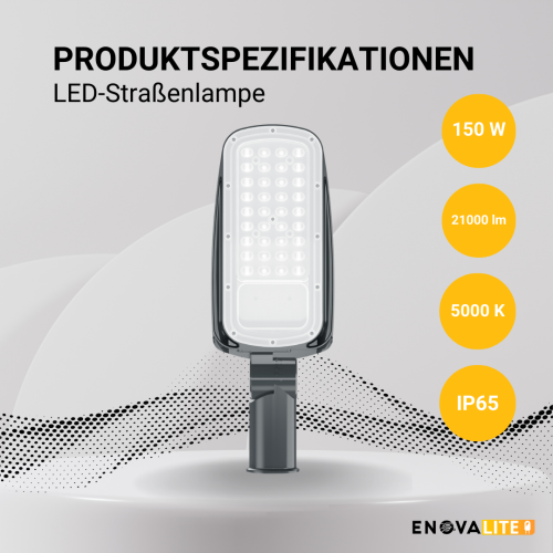 Ulična svjetiljka 150W 5000K 21000lm IP65 ENOVALITE ELED800102