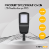 Ulična svjetiljka PRO 80W 5000K 12000lm IP66 SOSEN drajver LUMILEDS LED visoko energetski učinkovita ENOVALITE ELED800121
