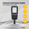 Ulična svjetiljka PRO 150W 5000K 22500lm IP66 SOSEN Driver LUMILEDS LED visoko energetski učinkovita ENOVALITE ELED800122