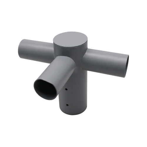 Adapter za uličnu rasvjetu 3-smjerni fiksni 80 do 60 mm sivi ENOVALITE ELED900307