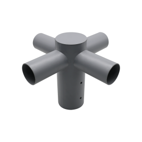 Adapter za uličnu rasvjetu 4-struki fiksni 80 do 60 mm sivi ENOVALITE ELED900309