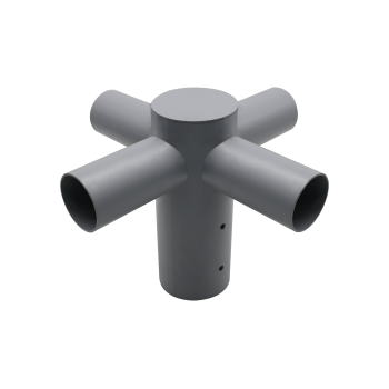 Adapter za uličnu rasvjetu 4-struki fiksni 80 do 60 mm sivi ENOVALITE ELED900309