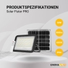 Reflektor solarni PRO 6W 6500K 800lm IP65 s baterijom lijevani aluminij ENOVALITE ELEDSO400100