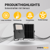 Reflektor solarni 10W 4000K 1500lm IP65 sa senzorom ENOVALITE ELEDSO400120