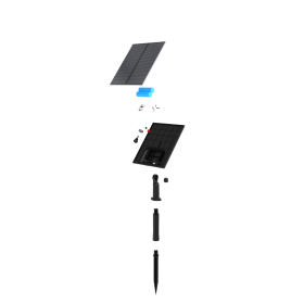 Set od 4 solarna vrtna reflektora 3 moda svjetla 5W  90lm 3000K sa šiljkom za tlo ENOVALITE ELEDSO700100