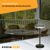 Stolna svjetiljka na baterije LED solarni i mrežni rad 2700K dimabilna IP44 ENOVALITE ELEDSO700115