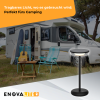 Stolna svjetiljka na baterije LED solarni i mrežni rad 2700K dimabilna IP44 ENOVALITE ELEDSO700115