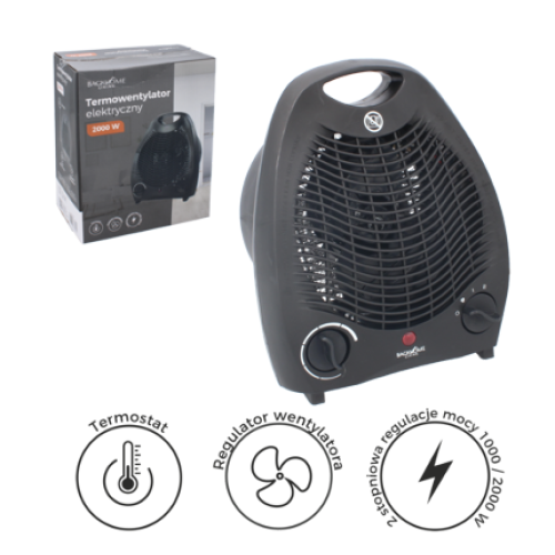 Grijalica električna 2000W crna FIN3001