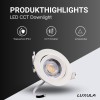 Stropna svjetiljka 7W 3CCT 718lm 38° IP44 downlight zakretna podesiva LUXULA LX300100