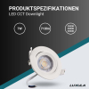 Stropna svjetiljka 7W 3CCT 718lm 38° IP44 downlight zakretna podesiva LUXULA LX300100