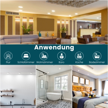 Stropna svjetiljka 5W 450lm 38° IP44 downlight 3-stupanjsko prigušivanje prigušivo preko zidnog prekidača zakretno LUXULA LX300101