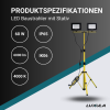 Reflektor radni 2x30W 4000K 6000lm IP65 sa stalkom on/off prekidač LUXULA LX400170