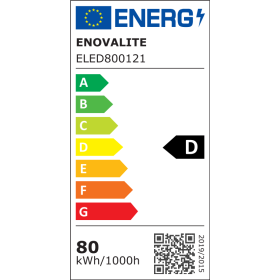 Ulična svjetiljka PRO 80W 5000K 12000lm IP66 SOSEN drajver LUMILEDS LED visoko energetski učinkovita ENOVALITE ELED800121
