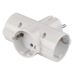 Razvodnik-T 3 x schuko bijeli MX-06N
