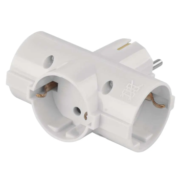 Razvodnik-T 3 x schuko bijeli MX-06N