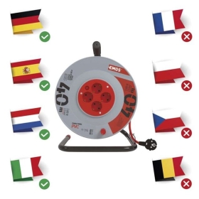 Motalica kabelska 4U 1,5mm2 40m IP20 P09240