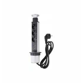 Izvlačna utičnica 3 x schuko + 2 x USB POP73G2U