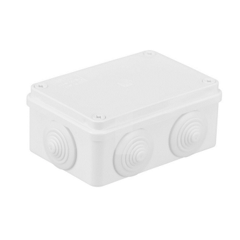Kutija razvodna nadžbukna 120x80x50mm 6 uvoda bijela S-BOX 206B