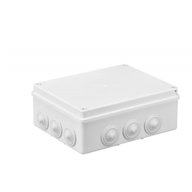 Kutija razvodna nadžbukna 240x190x90mm 12 uvoda bijela S-BOX 506B