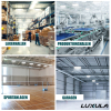 Industrijska svjetiljka 200W 5000K 24000lm IP65 HighBay kvadratna LUXULA LX500102