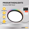 Panel 18W RGB 1880lm ø290x25mm Smart RGB Up&Down Wifi Tuya App dimabilni crni ENOVALITE ELED300250