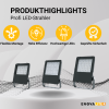 Reflektor LED PRO 100W 4000K 13000lm IP65 LUMILEDS ENOVALITE ELED400160