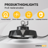 Industrijska svjetiljka 200W 5000K 30000lm IP65 HighBay PRO dijamantni dizajn Philips napajanje Lumileds ENOVALITE ELED500132