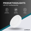 Panel LED 18W 3CCT 1880lm ø226x35mm podesiv s difuzorom nadgradni okrugli LUXULA LX300202