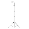 Reflektor radni 2x50W 4000K 10000lm IP65 sa stalkom on/off prekidač LUXULA  LX400171