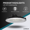 Industrijska svjetiljka 150W 5000K 15000lm IP65 HighBay UFO EPISTAR LUXULA LX500131