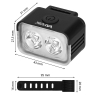 Svjetlo za bicikl prednje 300lm 2xLED punjivo VA0153