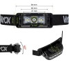 Naglavna svjetiljka 100lm LED+2xLED punjiva VA0174